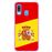 Capa Hapdey para Samsung Galaxy A40 2019 Design Ilustração 2, Bandeira de Espanha em Silicone Flexível e TPU Cor-de-Rosa_0