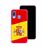 Capa Hapdey para Samsung Galaxy A40 2019 Design Ilustração 2, Bandeira de Espanha em Silicone Flexível e TPU Cor-de-Rosa_2