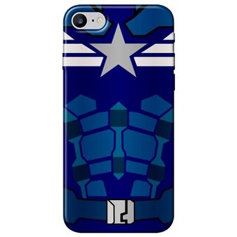 Capa Personalizada MakeUCase para iPhone 8 Capitão América SH16 Transparente