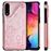 Capa Magunivers | PU + TPU gato e abelha com muleta e titular do cartão Rosa Dourado para Samsung Galaxy A50/A50s/A30s_1