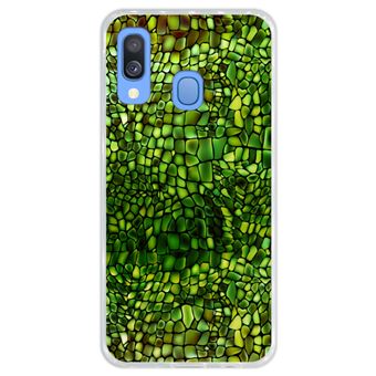 Capa Hapdey para Samsung Galaxy A40 2019 Design Travel Around The World em Silicone Flexível e TPU