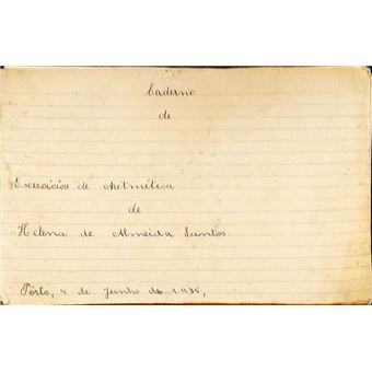 Manuscrito calígrafo escolar séc. xx - cadernos escolares. 1934-35. - 1