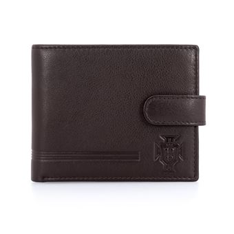 Carteira com Presilha FPF Lines Castanho | Portugal - 1