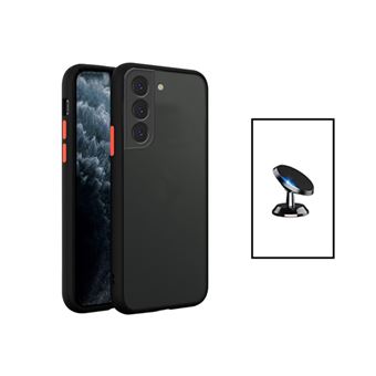 Kit Gift4Me Capa Traseira Proteção Câmara + Suporte Magnético para Samsung Galaxy S23 - Preto - 1