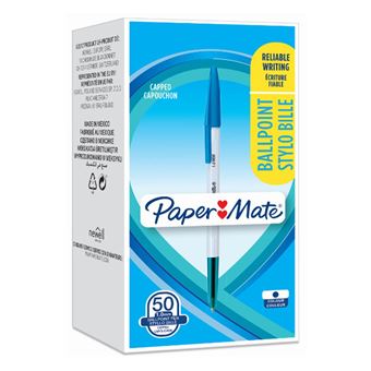 Esferográfica papermate inkjoy 100 azul médio 50 unidade(s)