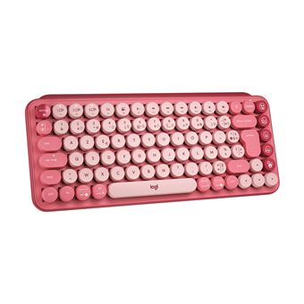 Teclado Wireless Logitech POP Keys | Idioma: Francês | Rosa - 1