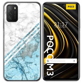 Tumundosmartphone Cover In Gel TPU Per Xiaomi Poco M3 / Redmi 9T – Disegno Marmo 02, Morbida E Protettiva - 3