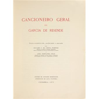 Cancioneiro geral de garcia de resende. - 1