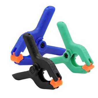 Conjunto de 3 Pinças Goeik | 1 Grande + 2 Pequenas - Azul - 1