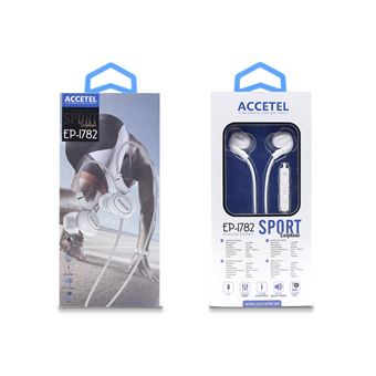 Auriculares Desportivos Accetel EP-1782 com Microfone - Branco - 1