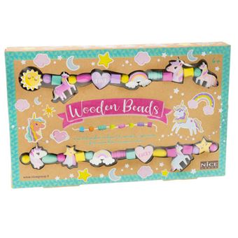 Kit de Pulseiras Nice 87026 Wooden Beads Unicórnio - 1