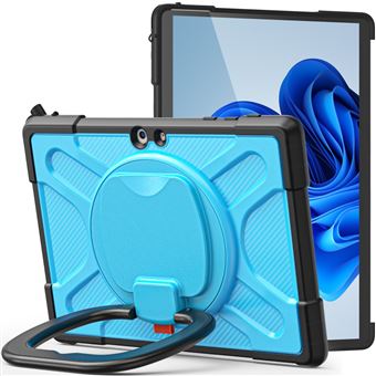 Capa silicone anti-riscos com muleta giratória, azul Magunivers para Microsoft Surface Go/Go 2/Go 3 10.5 inch - 1