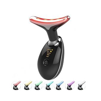 Massajador Facial CO-Phénix | 7 Modos de LED | para Rosto e Pescoço | Preto - 1