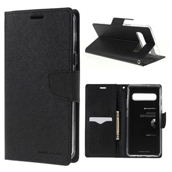 Capa Magunivers de PU Diário Chique Preto com Suporte para Samsung Galaxy S10 5G