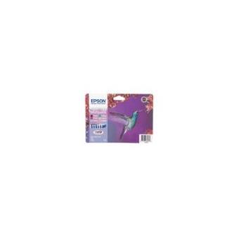 Epson Hummingbird T080740 Multipack Ink Cartridge Original Preto, Ciano, Ciano claro, Magenta clara, Magenta, Amarelo Embalagem múltipla