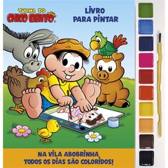 Turma Do Chico Bento Livro Para Pintar Com Aquarela - 1