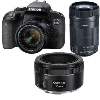 Canon EOS 800D + EF-S 18-55mm STM + EF-S 55-250mm STM + EF 50mm STM - 1