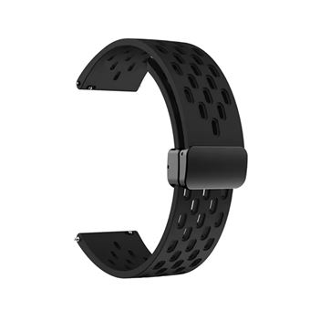 Bracelete Silicone Respirável Magnética Gift4Me para Garmin Forerunner 55 | Preto - 1