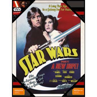 Poster de Vidro SD Toys Luke And Leia  Star Wars 30X40 cm - 1
