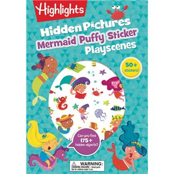 Mermaid Hidden Pictures Puffy Sticker Playscenes (Highlights Puffy Sticker Playscenes) - 1