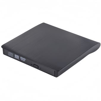 Unidade DVD Externa USB Ultra Fina Gravadora/Reprodutora V-REEL QT06 - Preto - 1