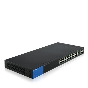 comutador de rede Linksys LGS326MP-EU Gerido Gigabit Ethernet (10/100/1000) Preto Apoio Power over Ethernet (PoE)
