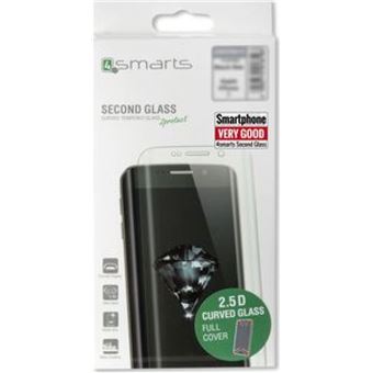 Película Ecrã Vidro Temperado 4smarts Curved 2.5D Colour Frame para iPhone X, Preto - 1