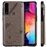 Capa Magunivers | PU + TPU gato e abelha com muleta e titular do cartão cinza para Samsung Galaxy A50/A50s/A30s_1