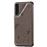 Capa Magunivers | PU + TPU gato e abelha com muleta e titular do cartão cinza para Samsung Galaxy A50/A50s/A30s_3