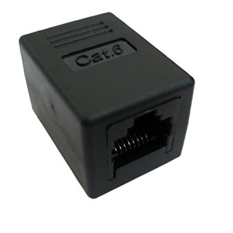 Acessório para Painéis de Conexões Value RJ-45 Modular Coupler, Cat.6, unshielded, black | Preto - 1