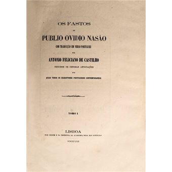 Os fastos de publio ovidio nasão. - 1