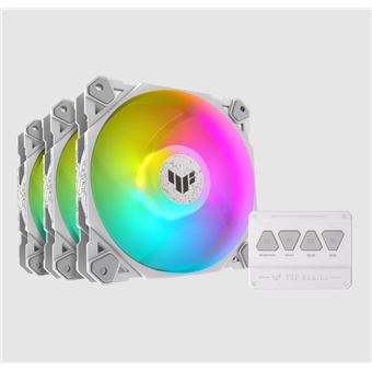 Ventoinha para Pc ASUS TUF GAMING TF120 ARGB WHITE EDITION 3IN1 | Branco - 1