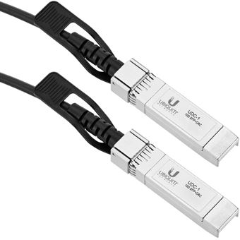 Cabo de Cobre Passivo Dac Ubiquiti Udc-2 Unifi 10G de 2 Metros para Sfp + - 1