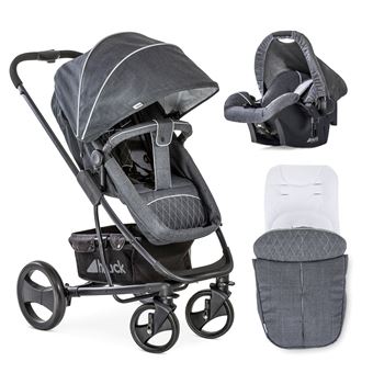 Carrinho Hauck Kinderwagenset Pacific 4 Melange Charcoal