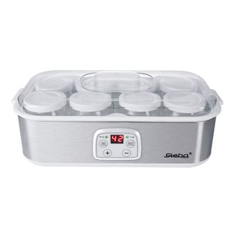 Máquina de iogurtes Steba JM 3 | Aço inoxidável, Branco - 1