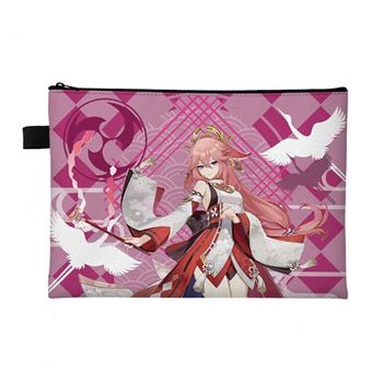 Porta Documentos Sunny Holiday Genshin Impact A14 - Rosa - 1