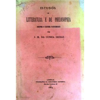 Estudos de literatura e de philosophia. - 1