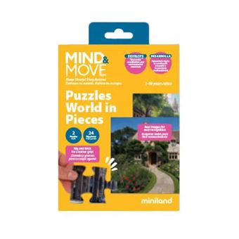 Puzzle O Mundo em Peças Miniland Mind&Move | 25 Peças | 2 Unidades - 1