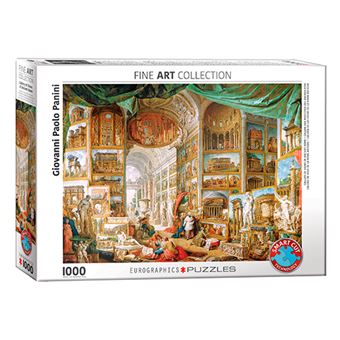 Puzzle EUROGRAPHICS 6000-5907 Gallery of antique Rome by Paolo Pannini | 1000 Peças - 1