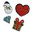 Hama Winter Dreams Plástico Multi cor Removível 4peça(s) autocolante decorativo_2