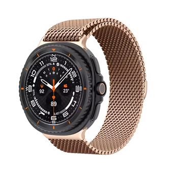 Bracelete Milanese com Fecho Magnético GIFT4ME para Samsung Galaxy Watch8 Classic - 46mm | Rosa ouro - 1