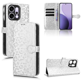 Capa FOXDOCK para OPPO Reno 14 Pro 5G | Fecho Magnético | TPU Macio | Compartimentos para Cartões | Prata - 1