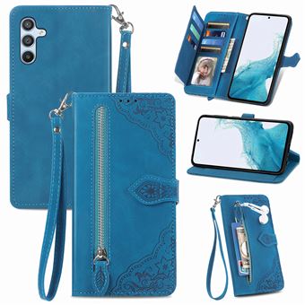 Capa FOXDOCK para Samsung Galaxy A56 5G | 7 Compartimentos para Cartões | Azul - 1