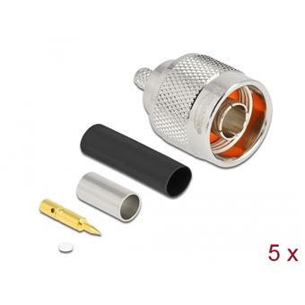 Conector Coaxial DeLOCK 90020 | Prateado - 1