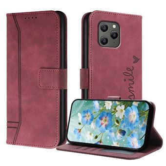 Capa GANGXUN para Blackview BV5300 | Alça de Mão | Pele PU | Compartimentos para Cartões | Fecho Magnético | Vermelho - 1
