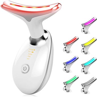Massajador Facial CO-Phénix | 7 Modos de LED | para Rosto e Pescoço | Branco - 1