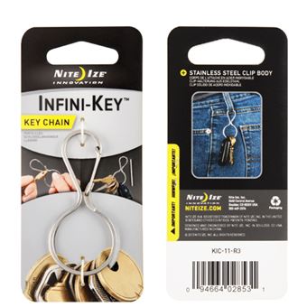 Porta-chaves/estojo Nite Ize Infini-Key | Aço inoxidável - 1