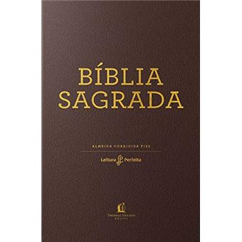 Bíblia ACF, Couro Soft, Marrom, Leitura Perfeita - 1