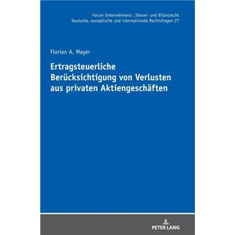 Ertragsteuerliche Beruecksichtigung Von Verlusten Aus Privaten Aktiengeschaeften - 1