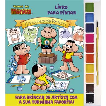 Turma Da Mônica Livro Para Pintar Com Aquarela - 1